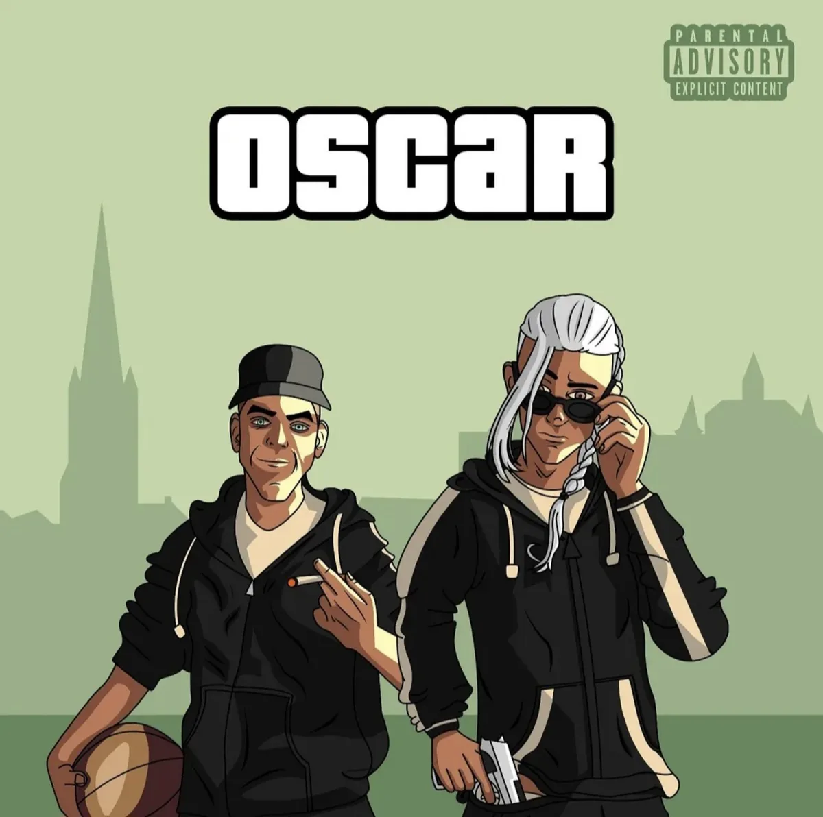 Cover officielle du single Oscar de STONAN et K-Rap'As